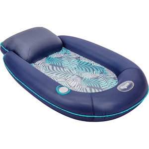 image:imageNew Aqua Easy Comfort Pool Chair Float and Lounge with Cup Holder  Blue Fern